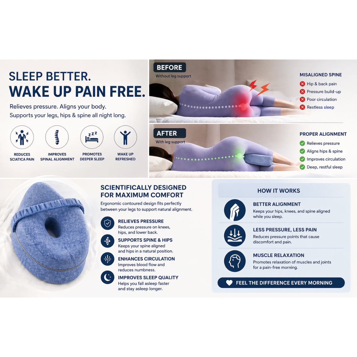 NorthRest™ Contour Leg Pillow