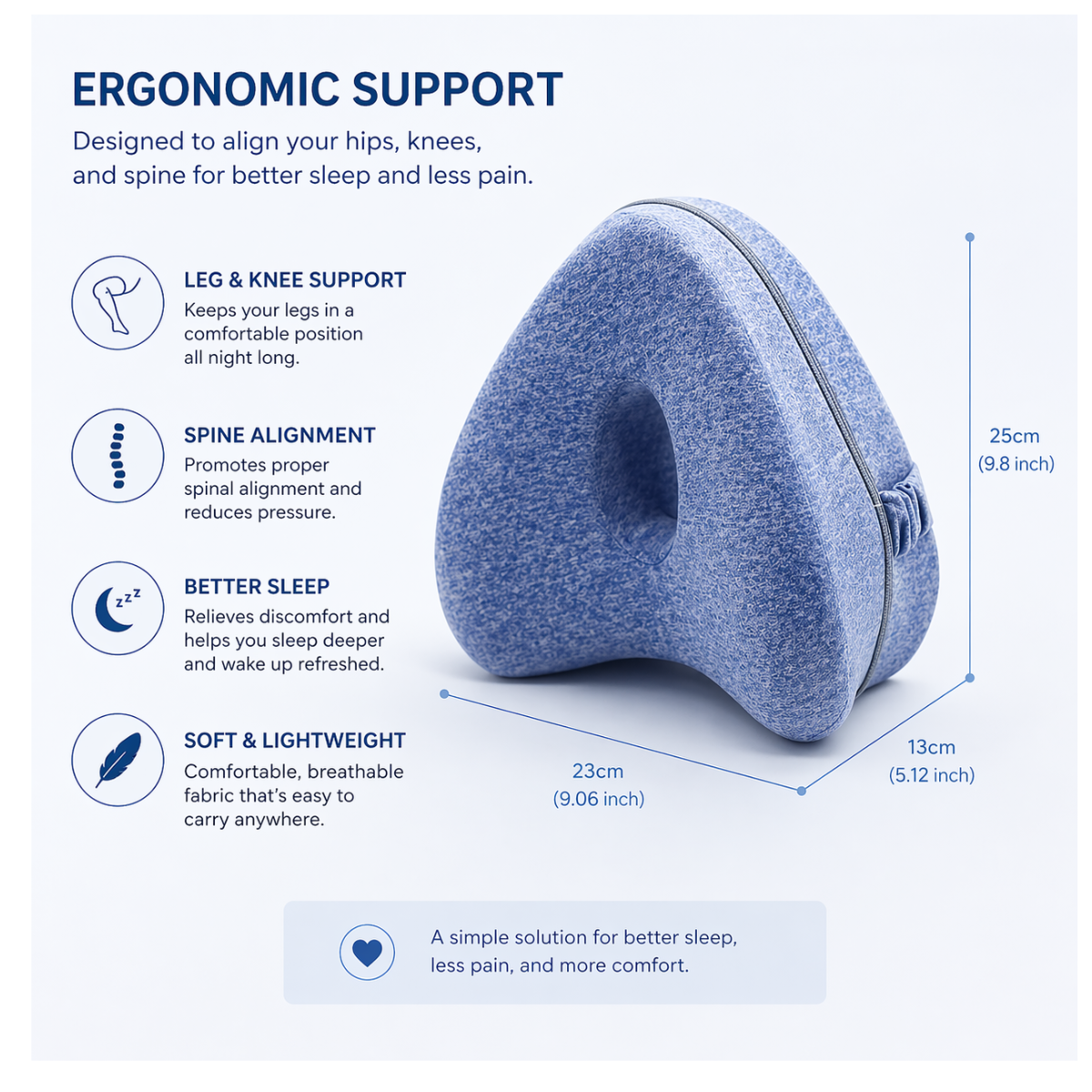 NorthRest™ Contour Leg Pillow