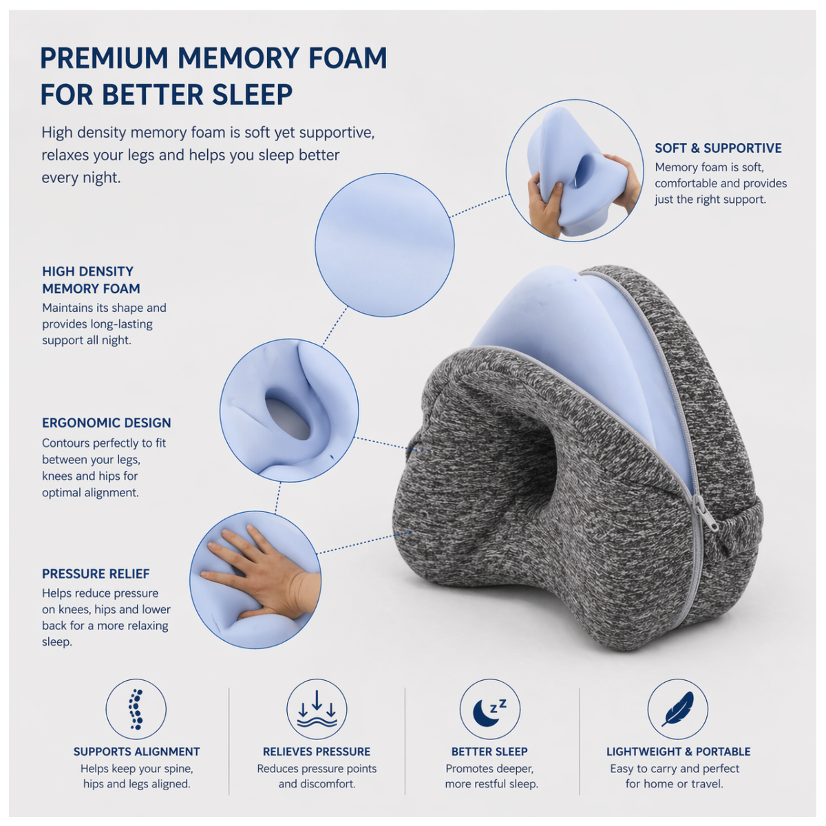 NorthRest™ Contour Leg Pillow