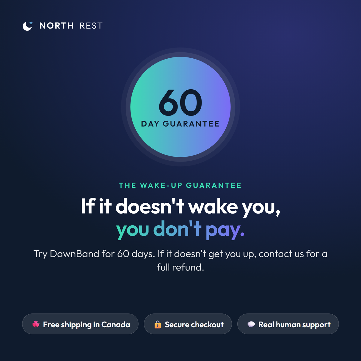60-day Wake-Up Guarantee